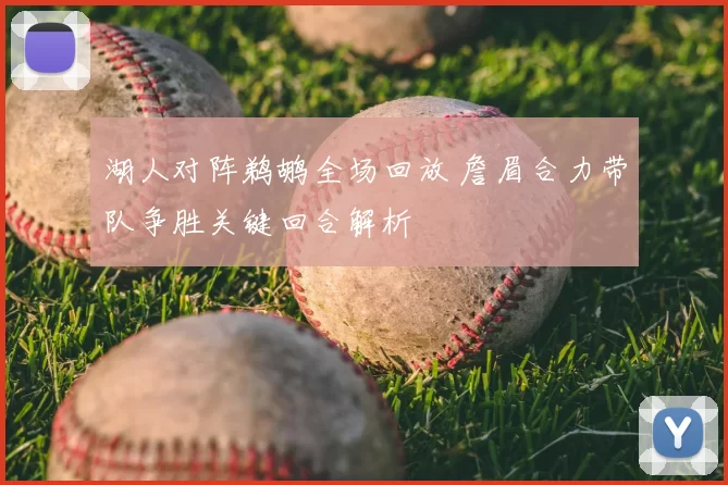 湖人对阵鹈鹕全场回放 詹眉合力带队争胜关键回合解析