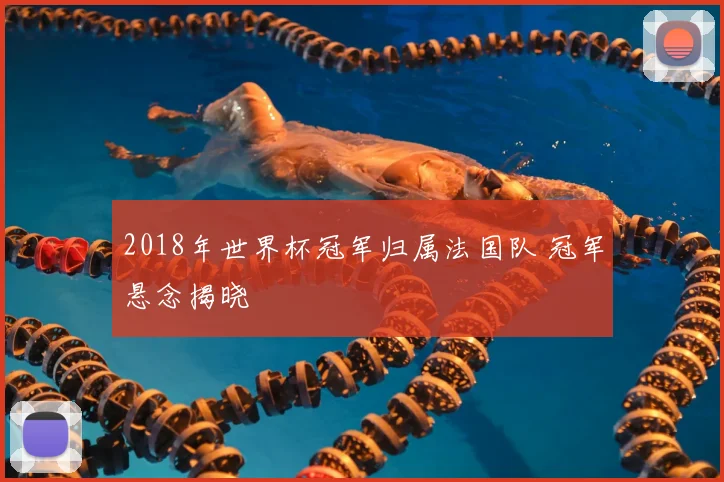 2018年世界杯冠军归属法国队 冠军悬念揭晓